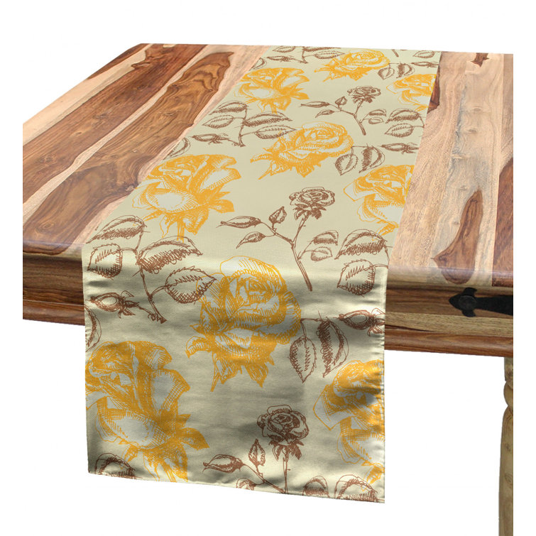 East Urban Home Vintage Floral Table Runner Wayfair